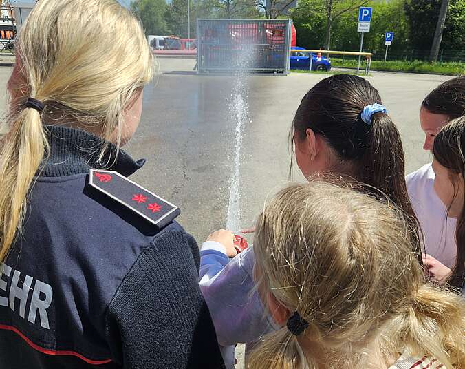 Handhabung am Löschrohr