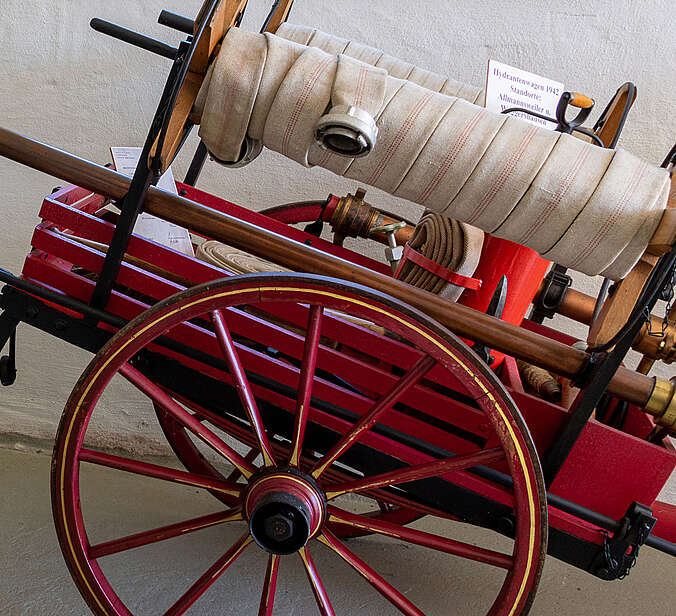 Feuerwehr Historischer Löschschlauch