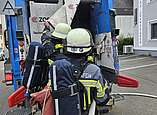 Der Brand wird abgelöscht