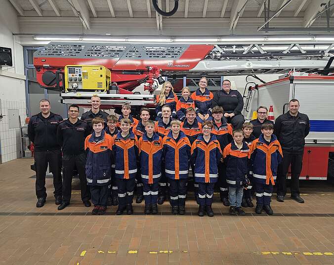 Gruppenbild der Jugendfeuerwehr Fischbach