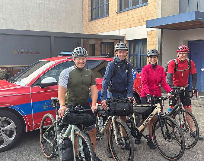 Die vier Bikepacker